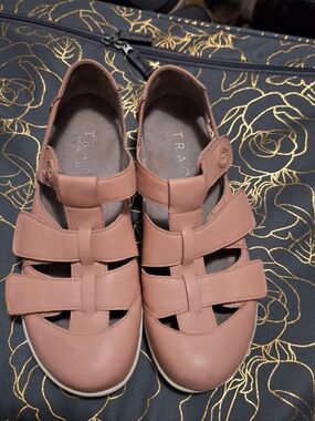 TRAQ by Alegria Pink Stappy Shoes